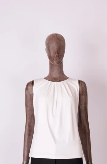 Regata Calvin Klein  com Pregas Branca P