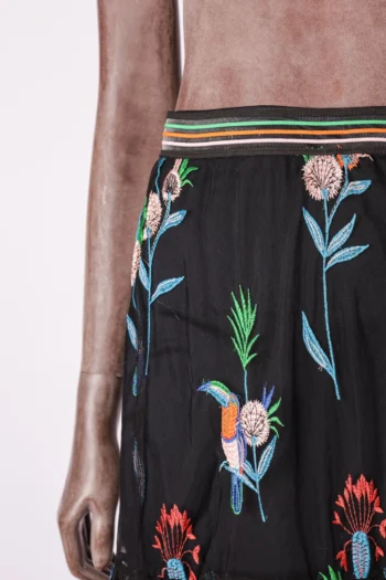 Alternative view of Saia Colcci Tule com Bordado Preta P