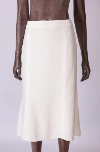 Saia Filllity Midi Alfaiataria Branca 40