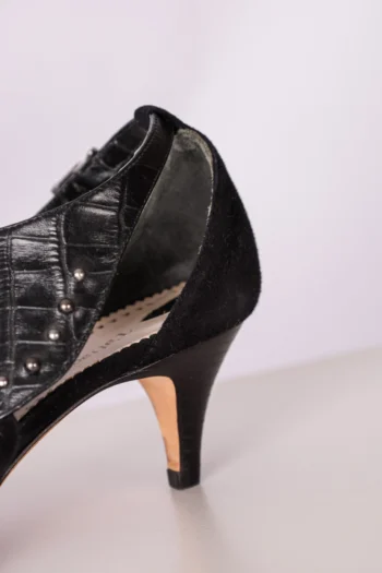 Alternative view of Scarpin Salto Baixo Tatiana Loureiro Preto 38