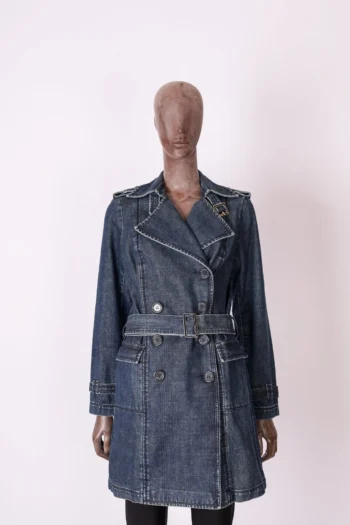 Sobretudo Shoulder Jeans com Cinto 40