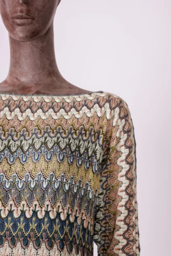 Alternative view of Tricot Missoni Padronagem Azul e Verde P