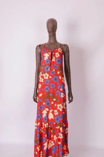 Vestido Alça Cantão Estampa Hanami P
