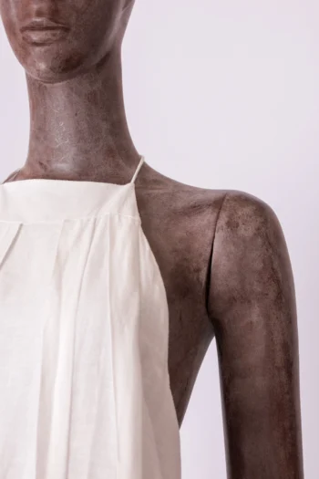 Alternative view of Vestido Anne Fernandes Longo Amplo Frente Única Off White P