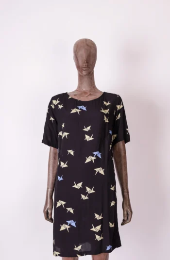 Vestido Curto Cantão Estampa Origami P