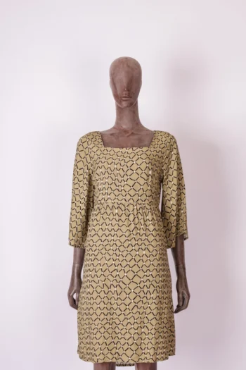 Vestido Curto Cantão Estampa Rede P