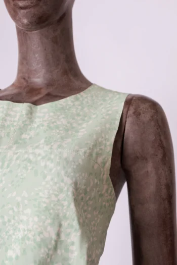 Alternative view of Vestido Lafort Curto com Cinto Estampado Verde Menta 42