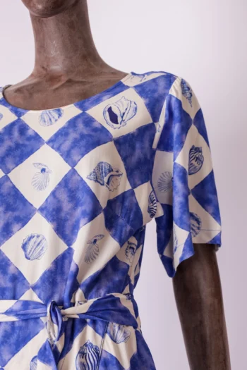 Alternative view of Vestido Longo Transpasse Cantão Estampa Acquamarine P