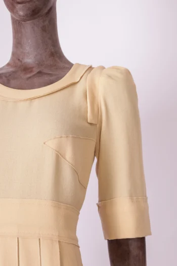 Alternative view of Vestido Sonia By Sonia Rykiel Amarelo 100% Lã 38