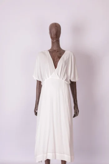 Vestido Viscose Cantão Aloh Branco P