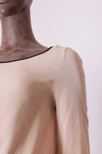 Alternative view of Blusa Carlota Costa Manga Longa com Pontas Rose e Preta P