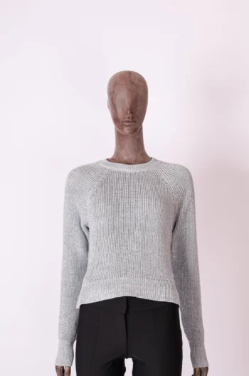 Blusa de Tricot Maria Filó Meltalizada Prata P