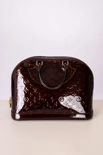 Bolsa Louis Vuitton Alma GM Verniz Vinho