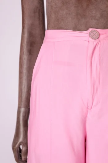 Alternative view of Calça Index Pantalona Bolsos Rosa Chiclete 34
