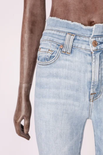 Alternative view of Calça Jeans 7For All Manking Detalhe Cós Desfiado 24