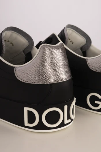 Alternative view of Tênis Dolce & Gabbana Masculino em Couro Logo Patch Preto 41BR