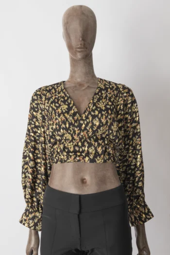 Cropped Transpassado Sabina Musáyev Floral P