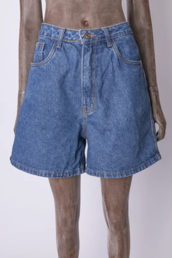 Bermuda Jeans Lavagem Média 42