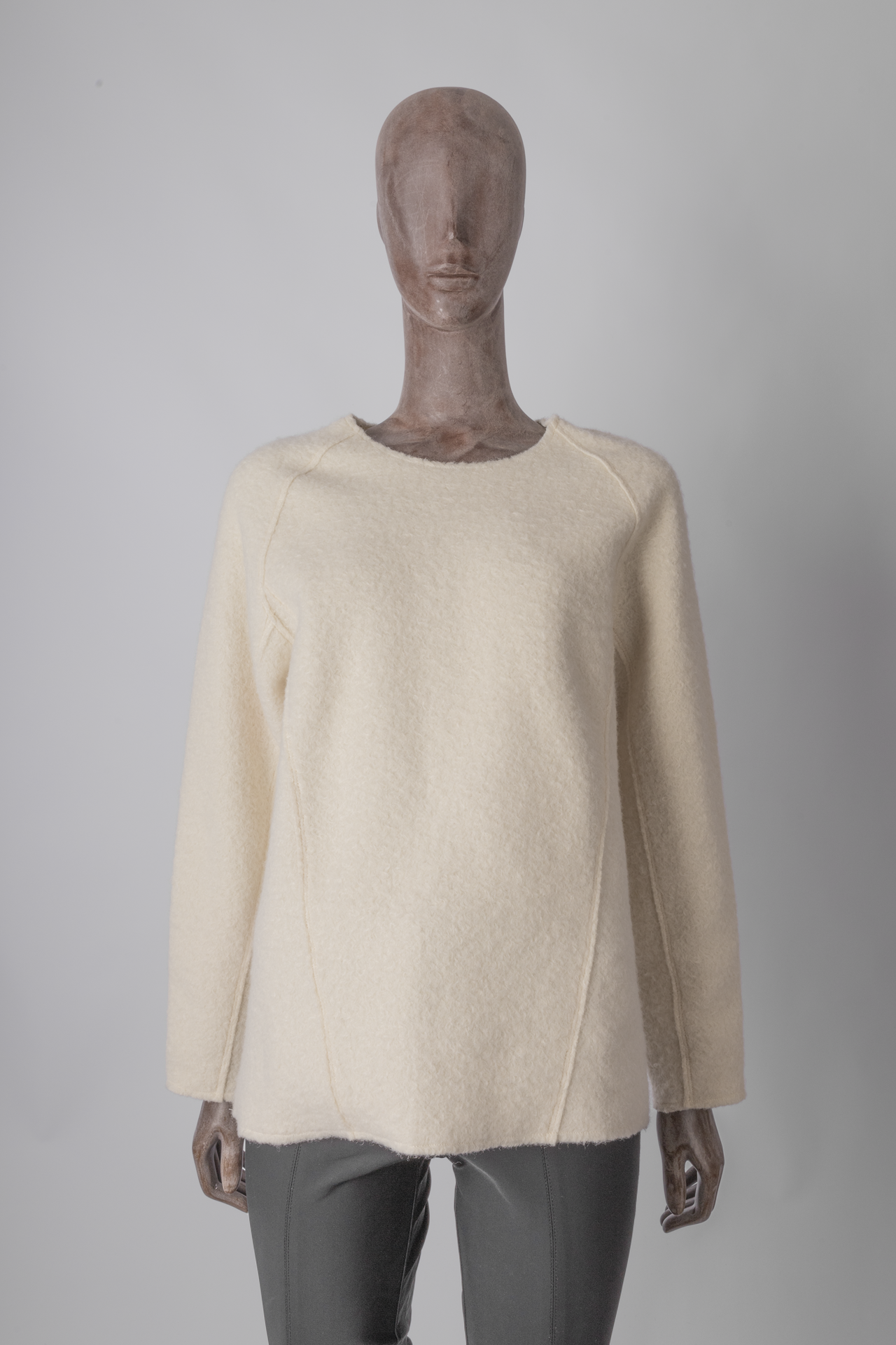 Blusa Zara Moletom Texturizado Bouclé Off-White P