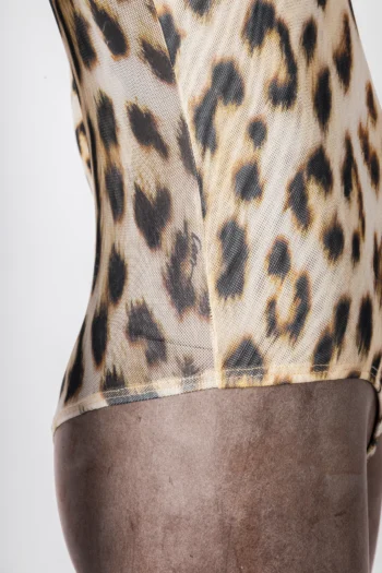 Alternative view of Body Caos Manga Longa Animal Print