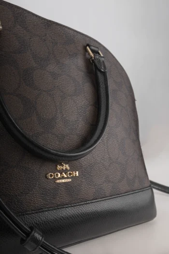Alternative view of Bolsa Coach Signature Coated Canvas Marrom