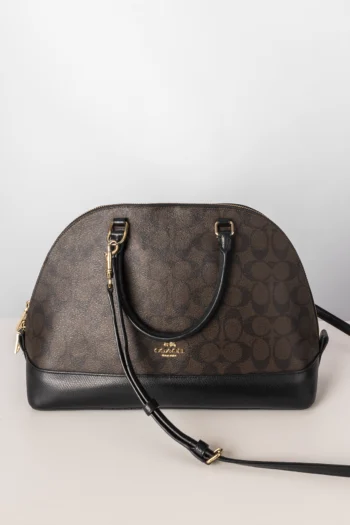 Bolsa Coach Signature Coated Canvas Marrom