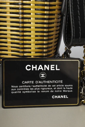 Alternative view of Bolsa Chanel Gabrielle Hobo Couro e Palha Pequena Preta