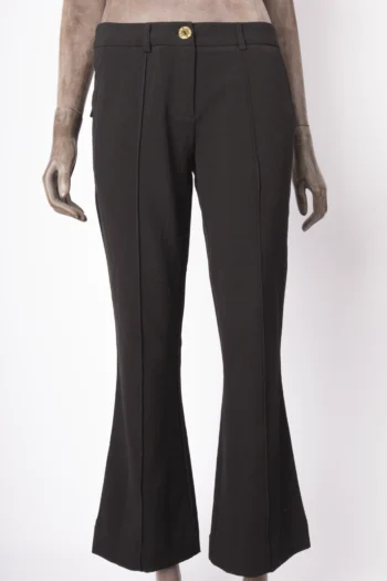 Calça M. Officer Alfaiataria Bolsos com Fivelas Preta 36