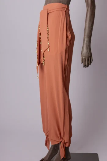 Calça Maria Filó Em Crepe Salmão 40
