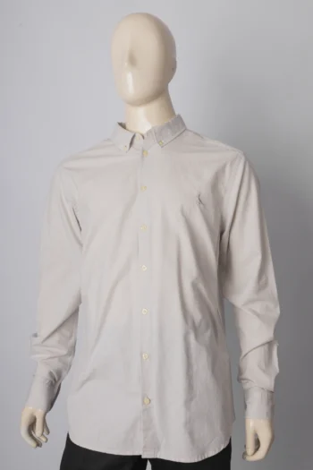 Camisa Masculina Reserva Oxford Cinza Claro GG