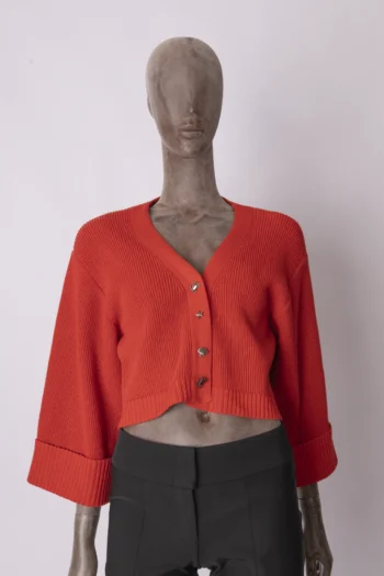Cardigã Cropped Le Lis Blanc Vermelho  P