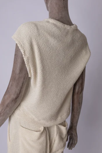 Alternative view of Conjunto Texturizado Adriana Praça Off- White 36