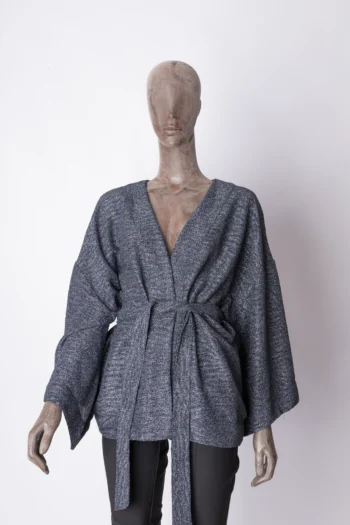 Kimono Le Lis Blanc Azul Lurex M