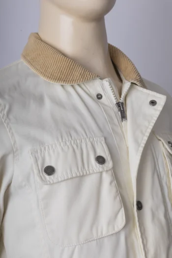 Alternative view of Parka Gant Off-White Detalhe Cotelê Marrom P
