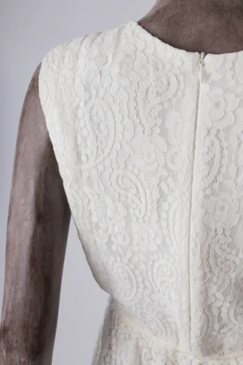 Alternative view of Vestido ByNV Pietra Midi em Renda Paisley Off White P