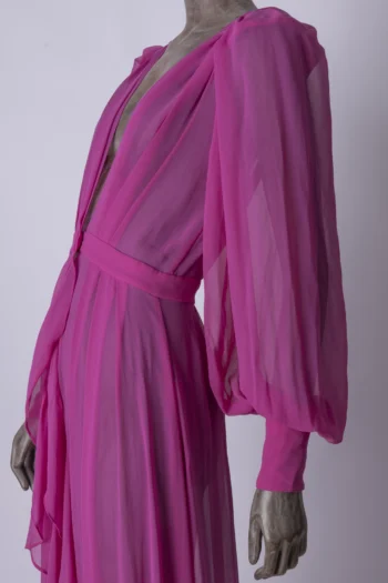 Alternative view of Chemise Fabulous Agilitá Manga Bufante Transparência Fucsia 36