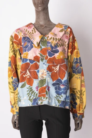 Jaqueta Farm Oversized Flores e Cores M