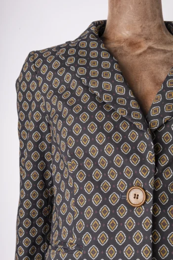 Alternative view of Blazer Insp Estampado Azul Marinho P