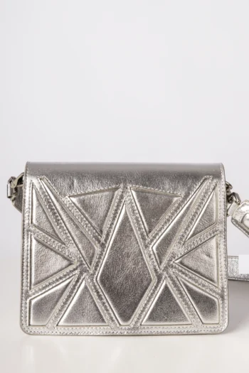 Bolsa Ryzi Korin em Couro Prata