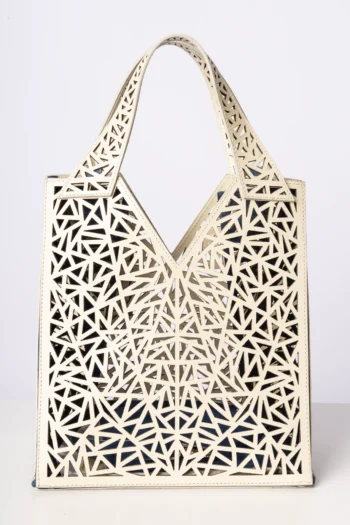 Alternative view of Bolsa Ryzi Sersi Mini em Couro Off White