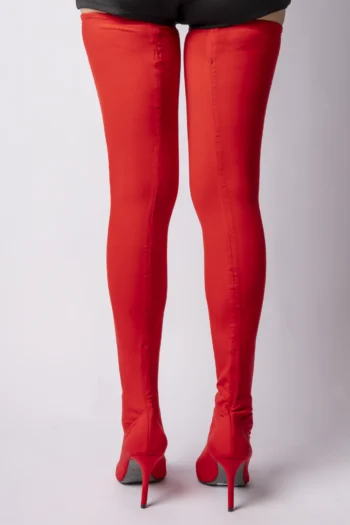Alternative view of Bota Over The Knee Jenner Lycra Vermelho 39BR