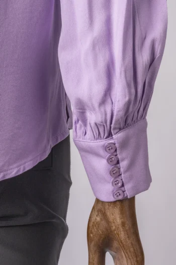 Alternative view of Camisa Bem me Quer Lilás Texturizada P