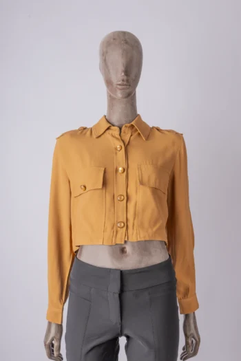 Camisa ByNV Zoey com Botões Caramelo PP