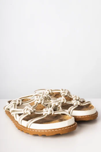 Papete Luiza Barcelos com Nós Off White e Dourada 35