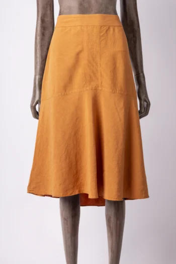 Saia Fillity Midi Evasê Terracota 42