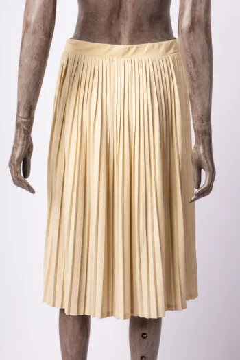 Alternative view of Saia Plissada Midi Off White G