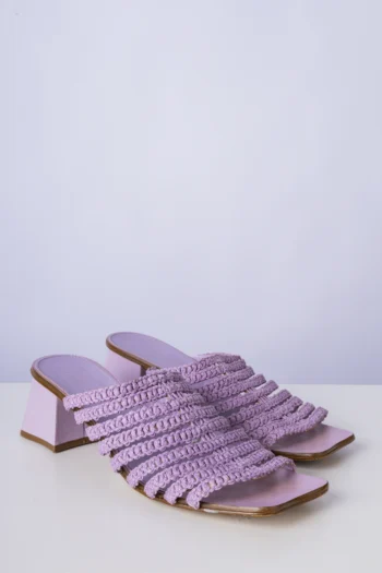 Sandália Arezzo Tramas Lilás 35