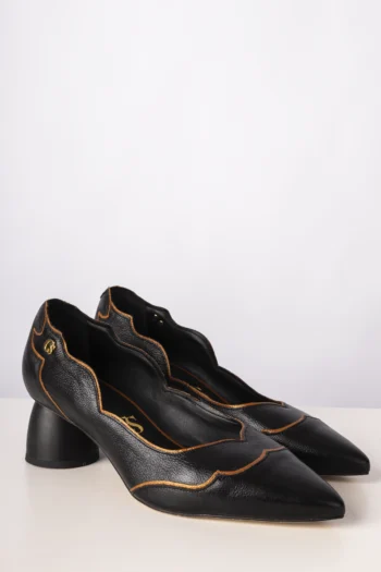 Scarpin Carmen Steffens Recorte Arabescos Preto 38