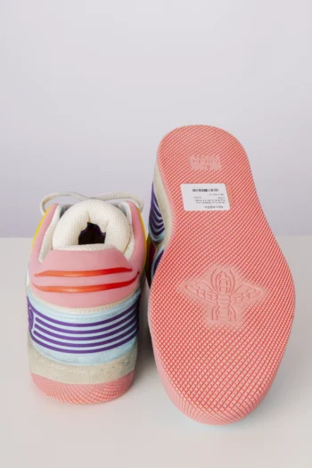 Alternative view of Tênis Gucci Basket Low-Top Branco Azul e Rosa 37BR
