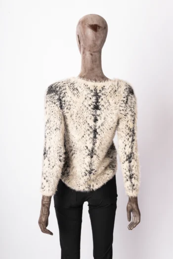 Alternative view of Tricot Ambicione com Pelinhos Bege e Preto P